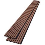 Şahan Art Deco Akustik Duvar Paneli / 60x280 / Ceviz / 5 Mm Keçe / 6 Mm Çıta