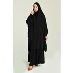 Şahane 2 Parçalı Kadın Yazlık Çarşaf TESETTÜR Hijab Üst Parça Uzunluğu