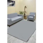 Sahaneev halı örtüsü welsoft kumaş AÇIKGRİ RENK (DÜZ MODEL)