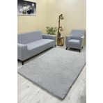 Sahaneev halı örtüsü welsoft kumaş AÇIKGRİ RENK (GÜL MODEL)