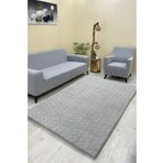 Sahaneev halı örtüsü welsoft kumaş AÇIKGRİ RENK(BALAVA MODEL)