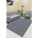 Sahaneev halı örtüsü welsoft kumaş KOYUGRİ RENK (GÜL MODEL)