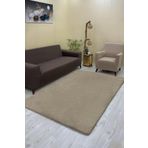 Sahaneev halı örtüsü welsoft kumaş VİZON RENK (DÜZ MODEL)