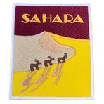Sahara Desert Patch (3,5 inç) İşlemeli Ütü/Dikilebilir Rozet Seyahat Afrika Hatıra Tatil Amblemi Armalı Sırt Çantası, Bagaj, Hediye Yamaları