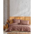Şaheser Enza Çift Kişilik Jakarlı Yatak Örtüsü - 220 x 240 cm - Bej