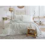 Şaheser Home Collection Pamela Jakarlı Müslin Yatak Örtüsü Seti %100 Pamuk Çift Kişilik