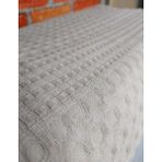 Şaheser Pamuk Çift Kişilik Pike 240x220 (Tek Pike)-Sütlü Kahve