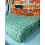 Şaheser Pamuk Çift Kişilik Pike 240x220 (Tek Pike)-Yeşil