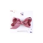 Sahici Anne Butik Fiyonk Saçsız Bebek Tokası, 8cm-Mauve Mürdüm