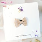 Sahici Anne Mini Fiyonk Saçsız Bebek Tokası 3cmseyrek Saçlı Bebeklere Özel Toka - Bej
