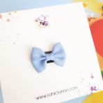 Sahici Anne Mini Fiyonk Saçsız Bebek Tokası 3cmseyrek Saçlı Bebeklere Özel Toka - Mavi
