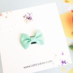 Sahici Anne Mini Fiyonk Saçsız Bebek Tokası 3cmseyrek Saçlı Bebeklere Özel Toka - Pastel Yeşil