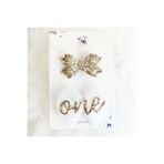 Sahici Anne One 1 Yaş Saçsız Bebek Tokası , 7cm- Beyaz Açık Gold
