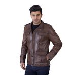 ŞAHİN DERİ Kapaklı Cep Spor Erkek Kaban