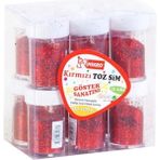 Şahin Kırtasiye Mikro Toz Sim Kırmızı Gg 12-08K 12'li Kutu - Renkli