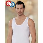 Şahinler 6'lı Paket %100 Pamuk Erkek Atlet ME002 - 2XL - Beyaz