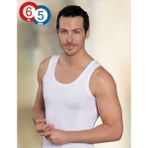 Şahinler 6'lı Paket Ribana %100 Pamuk Erkek Atlet Beyaz ME020