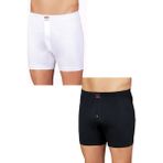 Şahinler E010 Beyaz 6 Adet Pamuklu Erkek Boxer