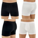 Şahinler E031 3 Siyah 3 Beyaz Likralı Erkek Boxer