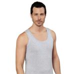 Şahinler Erkek 6'lı Geniş Askılı Penye Atlet, Gri, 2XL Beden