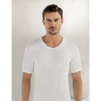 Şahinler Erkek Beyaz Kısa Kollu Bisiklet Yaka Ribana Atlet ME019 - 2XL