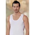 Şahinler Erkek Beyaz Pamuklu Atlet, 6'lı Paket, 2XL Beden