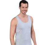 Şahinler Erkek Gri Geniş Askılı Penye Atlet, 3'lü Paket, XL Beden