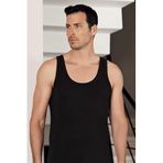 Şahinler Erkek Likralı Modal Atlet, XL, epdym-1956714, Siyah