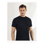 Şahinler Erkek Siyah T-Shirt,%100 Pamuk, 6'lı Paket, 2XL Beden