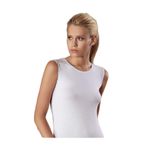Şahinler Kadın Balıkçı Yaka Sıfır Kol Likralı Body Atlet, Beyaz, 3'lü Paket, M Beden