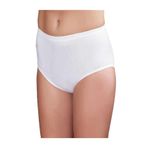 Şahinler Kadın Beyaz Yanı Dikişsiz Yüksek Bel Slip Külotu, 2XL Beden, 6'lı Paket