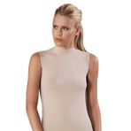 Şahinler Kadın Body Atlet, 4'lü Paket, Likralı, Yarı Balıkçı Yaka, Ten, L/XL Beden