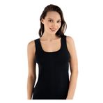 Şahinler Kadın Ribana Geniş Askılı Atlet,%100 Pamuk, Siyah, 2XL Beden