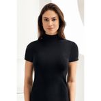 Şahinler Kısa Kollu Likralı Kadın Body Mb1035-sh, Siyah, S/M