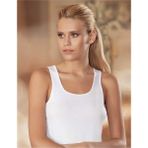 Şahinler MB004 Kadın Beyaz Ribanalı Kalın Askılı Atlet - 2XL