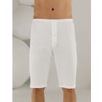 Şahinler ME018 Penye Süprem Paçalı Beyaz Erkek Boxer