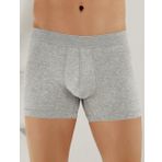 Şahinler ME031 Gri Likralı Şahinler Yazılı Torbalı Erkek Boxer