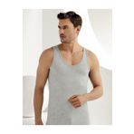 Şahinler ME067 Gri Geniş Askılı Likralı Süprem Atlet