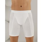 Şahinler ME114 Likralı Uzun Beyaz Erkek Boxer