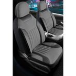 Şahinler Oto Aksesuar Hyundai I20 Troy Tay Tüyü Oto Koltuk Kılıfı Fermuarlı Ön Arka Set Füme Edition