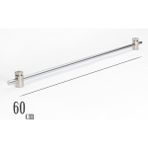 Şahinsoy Perde Briz Rustik 1 Adet Briz Çubuk 2 Adet Başlık Metal - Gri - 60 cm