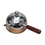 Sahkgye 500 ml su kaynatıcı, indüksiyon, küçük kahve, süt, çay, 304 paslanmaz çelik, dış su kazanı, gümüş