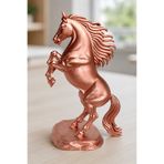 Şahlanan At Figürlü, 25 CM Bronz Renk, Dekoratif Biblo Ev ve Işyeri, Ofis İçin Hediyelik