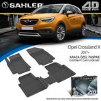 Sahler SAH219 Hk 4D Paspas Havuzlu Opel Crossland X 2017 5 Parça Siyah Kutulu Orijinal Paspas