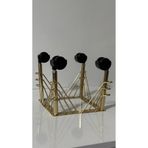 Şahmeli 20cm tekerlekli Flamingo Gold Demir Lüx Orta Sehpa Akıllı Sehpa tekerleği Masa Koltuk Ayak