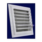 SAHMO METAL 45x45 Beyaz Alüminyum Hareketli Menfez Yüzeysel Banyo Wc Havalandırma Menfezi