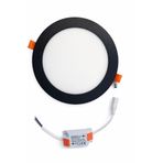 Şahnet 12W Slim Led Panel Spot Sıva Altı Downlight - Siyah Kasa 3000K Sarı Gömme Tavan Lambası