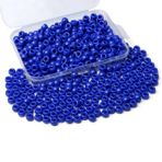 Sahoottie Mavi midilli boncuk seti, 9 mm, mavi boncuklar, bileklikler, arkadaşlık için, saç boncukları, örgü için, kolye dizmek için, 500 adet