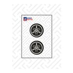 SahraMotor YAMAHA UYUMLU 2 KORUMA TAKOZU İKİLİ DAMLA STİCKER