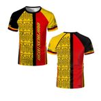 Saideng Almanya Bayrağı Harita Tişört Erkek – Almanya Haritası Taraftar Tişörtü Alman Bayrağı, Futbol Taraftarları için Kısa Kollu Günlük Tişört, Almanya Sembolü Tişört, Zw832, M